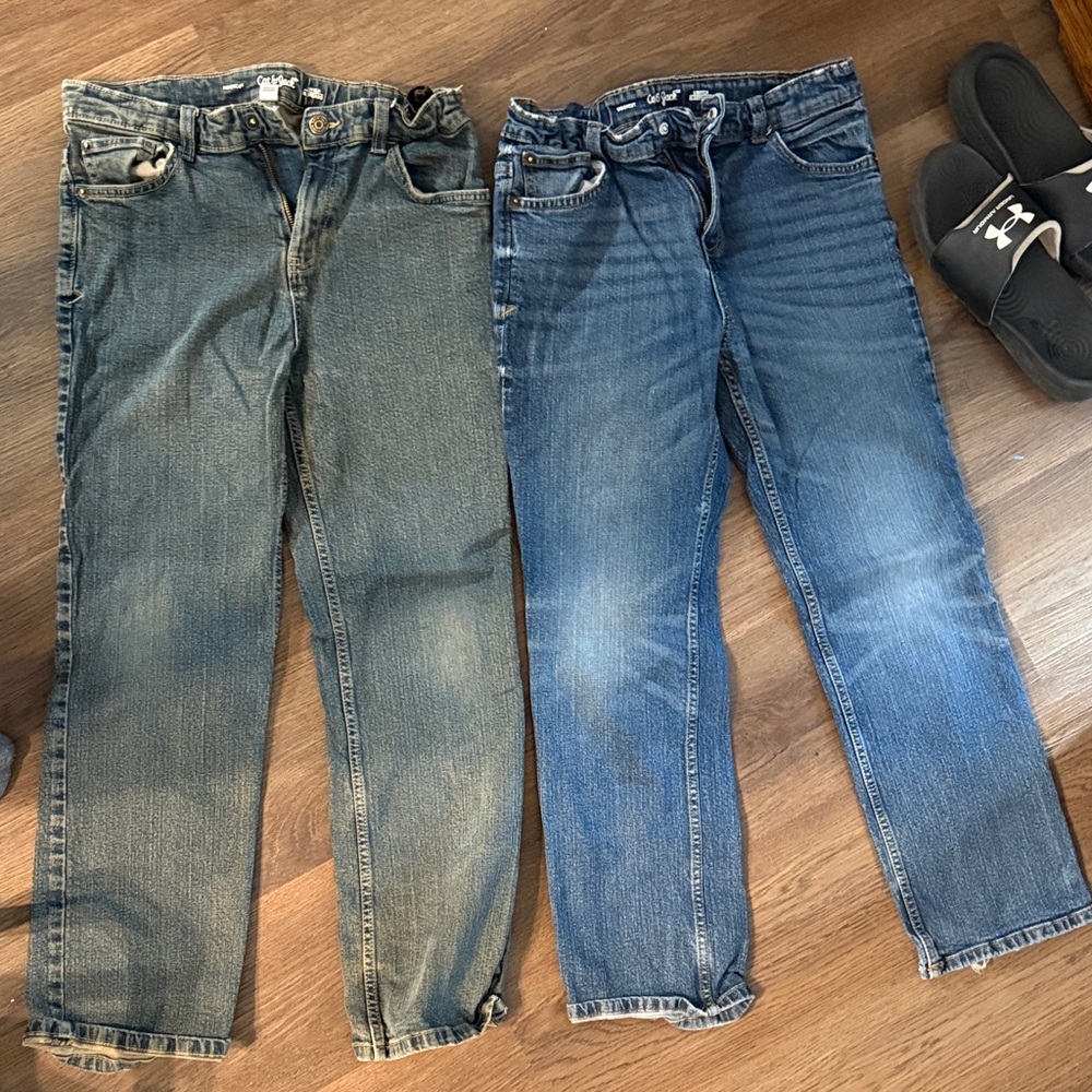 Cat & Jack Kids' Blue and Gray Jeans